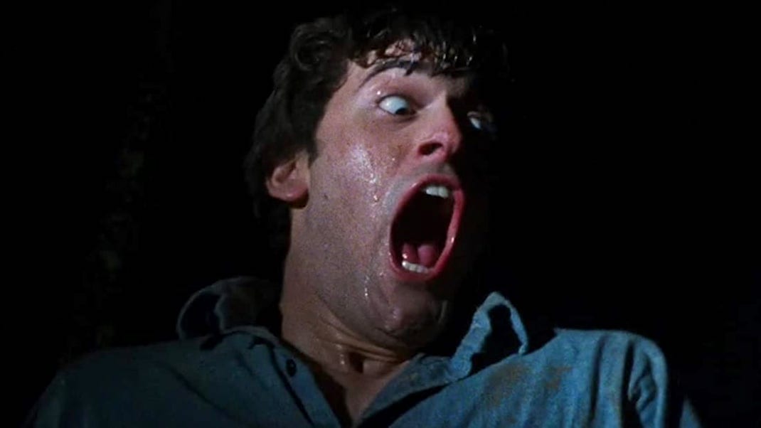 Bruce Campbell in EVIL DEAD