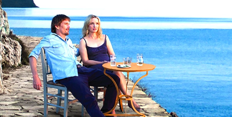 Ethan Hawke and Julie Delpy in BEFORE MIDNIGHT