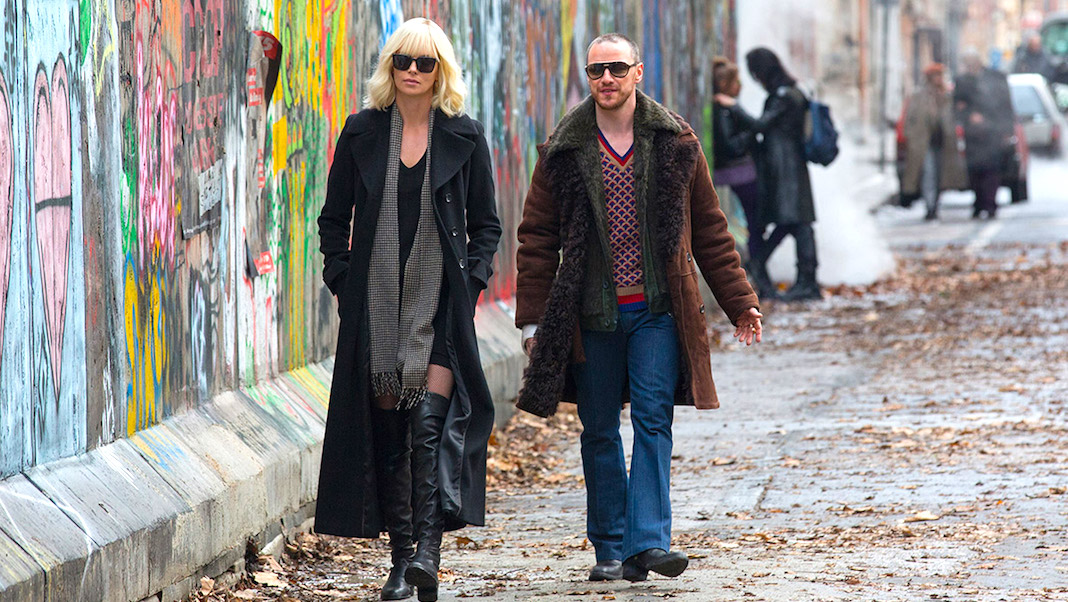 Charlize Theron and James McAvoy in ATOMIC BLONDE