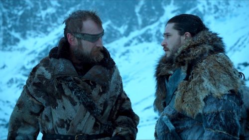 Beric and Jon in GOT 7x06 - Beyond the Wall