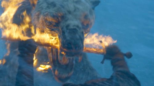 The Bear fights Thoros in GOT7x06 - Beyond the Wall