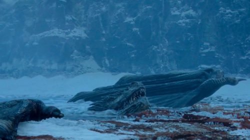 Viserion Sinks in GOT 7x06 - Beyond the Wall