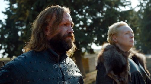 The Hound and Brienne in GOT 7x07 - The Dragon and the Wolf