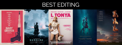 2018 Oscars: Editing