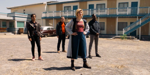 Mandip Gill, Bradley Walsh, Jodie Whittaker, and Tosin Cole in Rosa