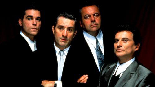 Ray Liotta, Robert De Niro, Paul Sorvino, and Joe Pesci in GOODFELLAS
