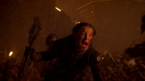 Lyanna Mormont in GoT 8x03 - The Long Night