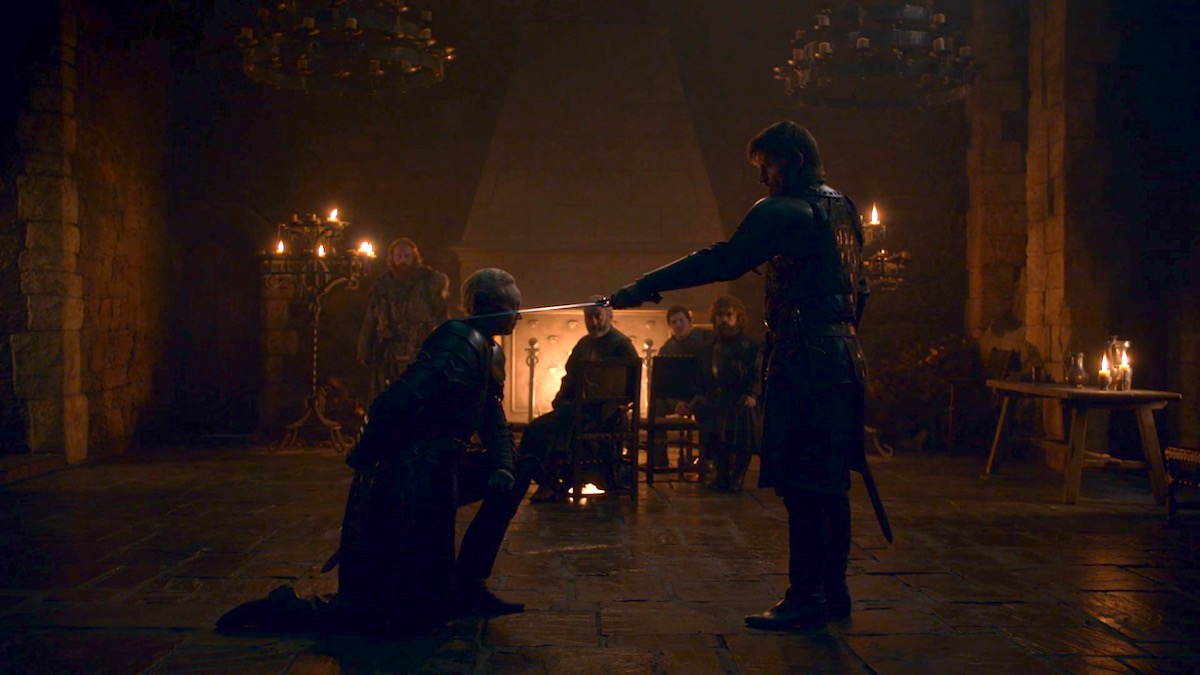 The Knighting of Ser Brienne in GoT 8x02 - A Knight of the Seven Kingdoms