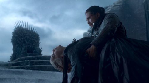 Dany and Jon in GoT 8x06 - The Iron Throne