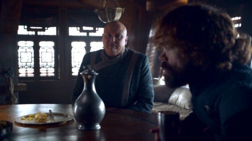 Varys and Tyrion in GoT 8x04