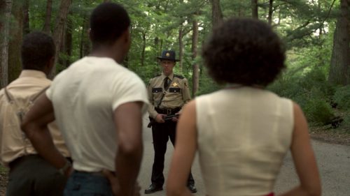 Confrontation with Sheriff Hunt in Lovecraft Country 1x01