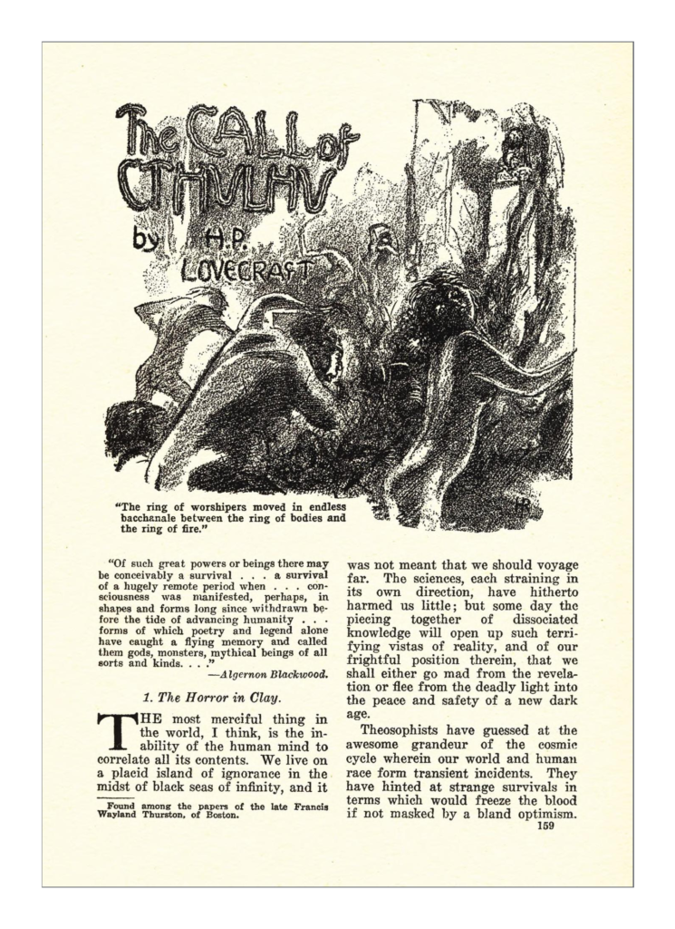 The Call of Cthulhu and Other Weird Stories by H.P. Lovecraft