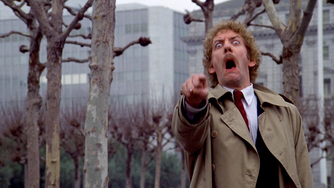 Donald Sutherland in INVASION OF THE BODY SNATCHERS
