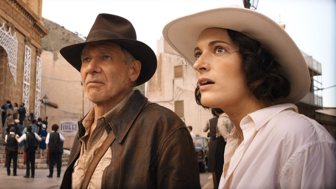 Harrison Ford and Phoebe Waller-Bridge in INDIANA JONES AND THE DIAL OF DESTINY