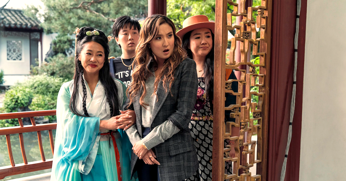 Stephanie Hsu, Sabrina Wu, Ashley Park, and Sherry Cola in JOY RIDE